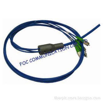 CATV Armored Multi Core Fiber Optic Assemblies , SC MM Dupl